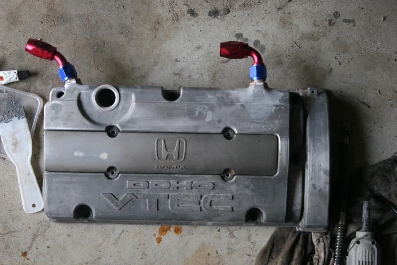 Honda valve cover catch can #5
